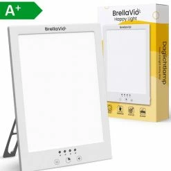 BrellaVio Happy Light Daglichtlamp - 12.000 LUX - Wit - LED Lichttherapie - Winterdepressie Bureaulamp - Daglicht Lamp - SAD Daylight Therapy - Hobby Lampen