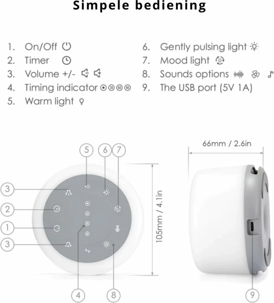 Merkloos CE Keurmerk White Noise - Afbeelding 6