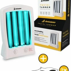 Bolusso Gezichtsbruiner – Gelaatsbruiner Incl. 2x Zonnebank Bril – Voor Gezicht En Decolleté – Solarium