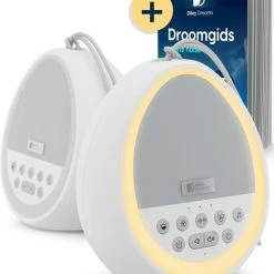 Diley Dreams? Diley Het Droom Ei Slaaptrainer ? White Noise Machine ? Muziek Doosje ? Witte Ruis Met LED Lampen