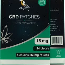 SleepBD CBD Pleisters - Slaap Pleisters - 24x 15mg CBD - Ontspanningspleisters - Pleisters Voor Ondersteuning Slaap