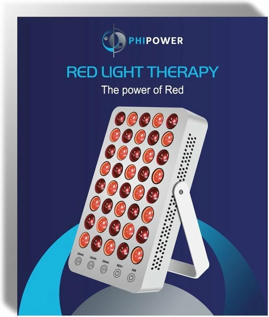 Merkloos Rood Licht Therapie Lamp | Diep Rood/NIR | Phipower - Afbeelding 12