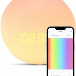 Superity? Superity - Wake Up Light Met Smart Control - Slaapwekker - Lichtwekker - Nachtlamp - Slaaptrainer - White Noise Functie