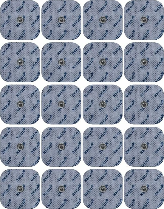Axion - 20 TENS/EMS Elektroden Pads - Voor Elektrodentherapie - 50x50mm - Zelfklevend.