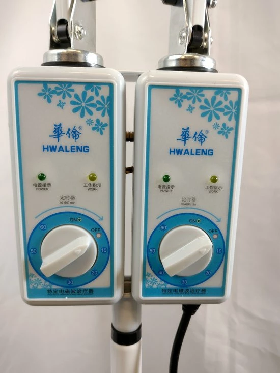 Hwaleng CQJ-24_ TDP Staande Lamp, Dubbele Kop. Elektro-magnetische Warmte Straling Lamp. Voor 1 Of 2 Personen - Afbeelding 4