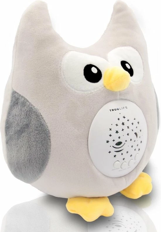 TrueLife Slaaptrainer En White Noise Machine En Sterrenprojector ? Knuffel Uil ? Slaapgeluiden ? Witte Ruis ? Baby - Peuter - Afbeelding 2